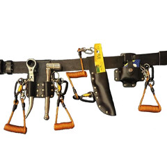 Black Leather Tool Belt Kit inc Tools & Lanyards